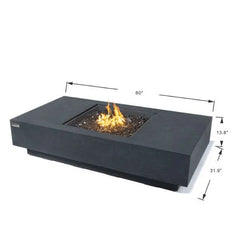 Elementi Plus Cannes Fire Table OFG416DG - Green Vista Living