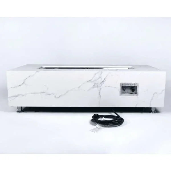 Elementi Plus Carrara Marble Pocelain Fire Table OFP121BW - Green Vista Living