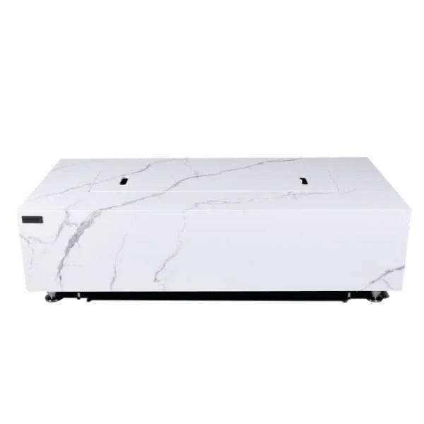 Elementi Plus Carrara Marble Pocelain Fire Table OFP121BW - Green Vista Living