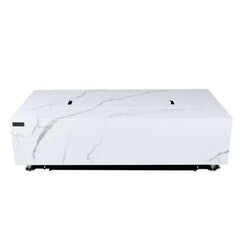 Elementi Plus Carrara Marble Pocelain Fire Table OFP121BW - Green Vista Living