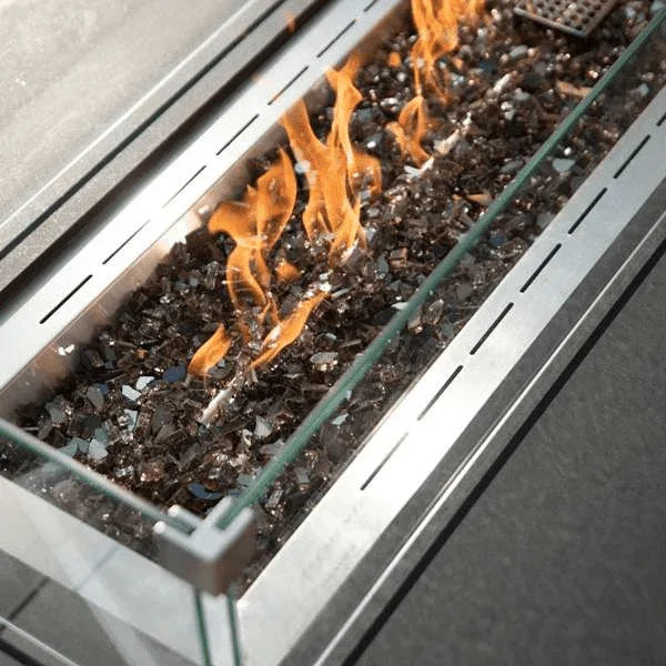 Elementi Plus Varna Marble Porcelain Fire Table OFP121BB - Green Vista Living