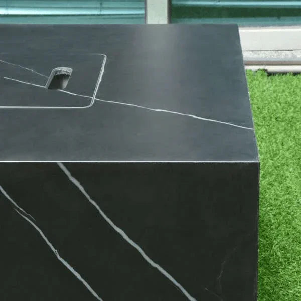 Elementi Plus Varna Marble Porcelain Fire Table OFP121BB - Green Vista Living