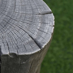 Elementi Warren seat top in classic grey wood texture, outdoor furniture detail