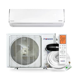 Pioneer® Diamante Essenza™ 11,500 BTU 17 SEER2 230V High-Wall Ductless Mini-Split Air Conditioner Inverter Heat Pump with 16 Ft. Kit - Green Vista Living