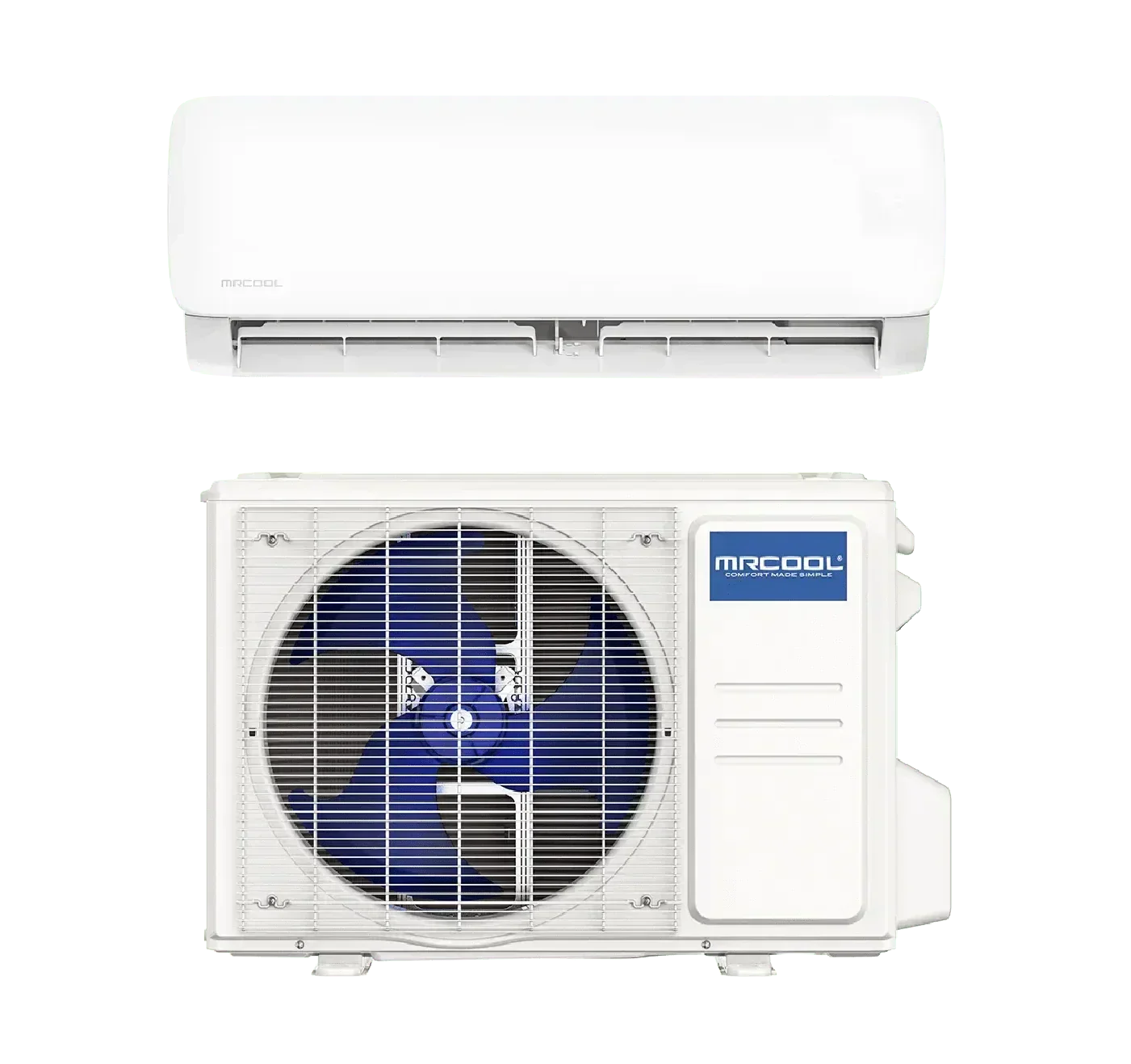 MRCOOL ductless mini split air conditioner and heat pump system with indoor and outdoor units