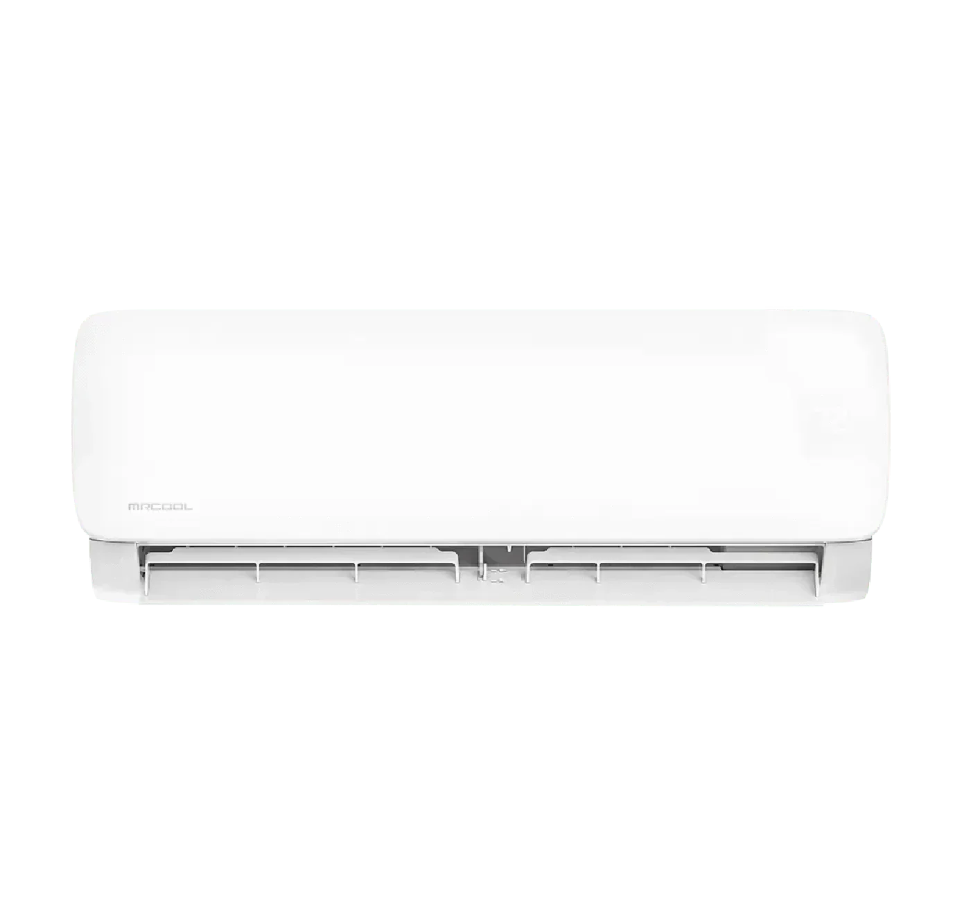 MRCOOL white wall-mounted air conditioner indoor unit, modern HVAC appliance