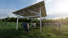 Chiko USA Premier Residential Steel Carport | Black | Solar Pergola | Solar Gazebo - Green Vista Living