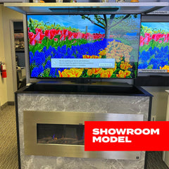 MirageVision Custom Outdoor Lift Cabinet w/ 55" QLED Outdoor TV - Green Vista Living