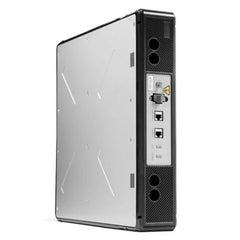 Rectangular lithium battery pack with ports and connectors on metal casing