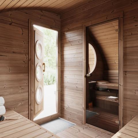 SaunaLife Model G11 Outdoor Sauna | 8 Persons - Green Vista Living