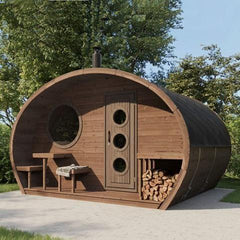 SaunaLife Model G11 Outdoor Sauna | 8 Persons - Green Vista Living