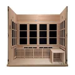 Golden Design Ultra Low EMF 8-Person Dynamic "Catalonia" Infrared Sauna with Hemlock Wood | Model: GDI-6880-02 Elite