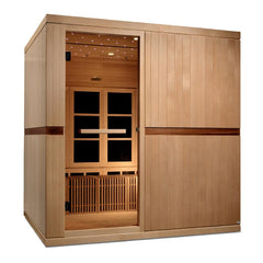 Golden Design Ultra Low EMF 8-Person Dynamic "Catalonia" Infrared Sauna with Hemlock Wood | Model: GDI-6880-02 Elite