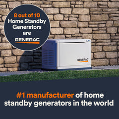 Generac Next Generation 24000 Watt 24kW Dual Fuel 50 State Air Cooled Home Standby Generator | 7261
