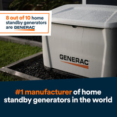 Generac Next Generation 26000 Watt 26kW Dual Fuel 50 State Air Cooled Home Standby Generator | 7327