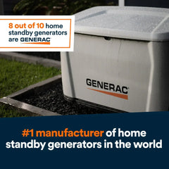Generac Next Generation 26000 Watt 26kW Dual Fuel 50 State Air Cooled Home Standby Generator | 7327