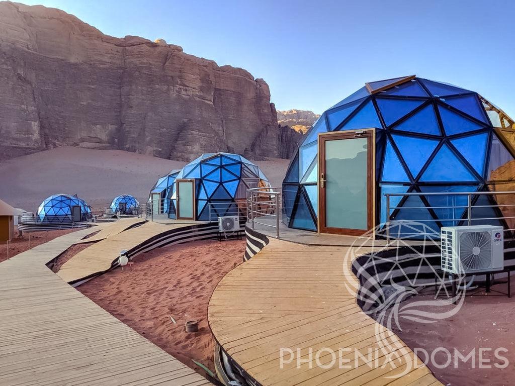 Phoenix Domes Glass Dome - Glass Panel Geodesic Dome - Green Vista Living
