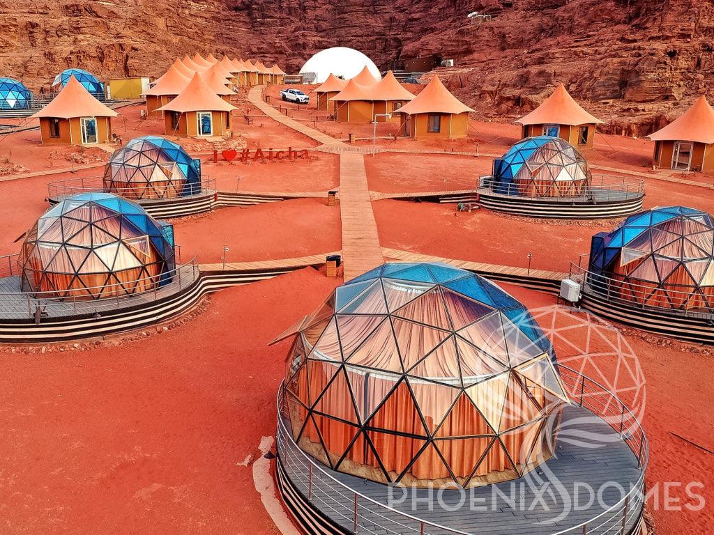 Phoenix Domes Glass Dome - Glass Panel Geodesic Dome - Green Vista Living