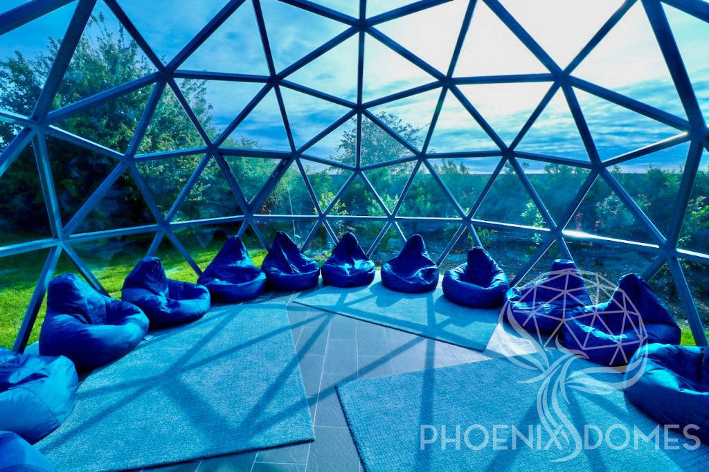 Phoenix Domes Glass Dome - Glass Panel Geodesic Dome - Green Vista Living