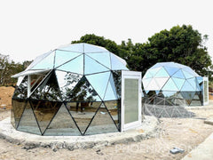 Phoenix Domes Glass Dome - Glass Panel Geodesic Dome - Green Vista Living