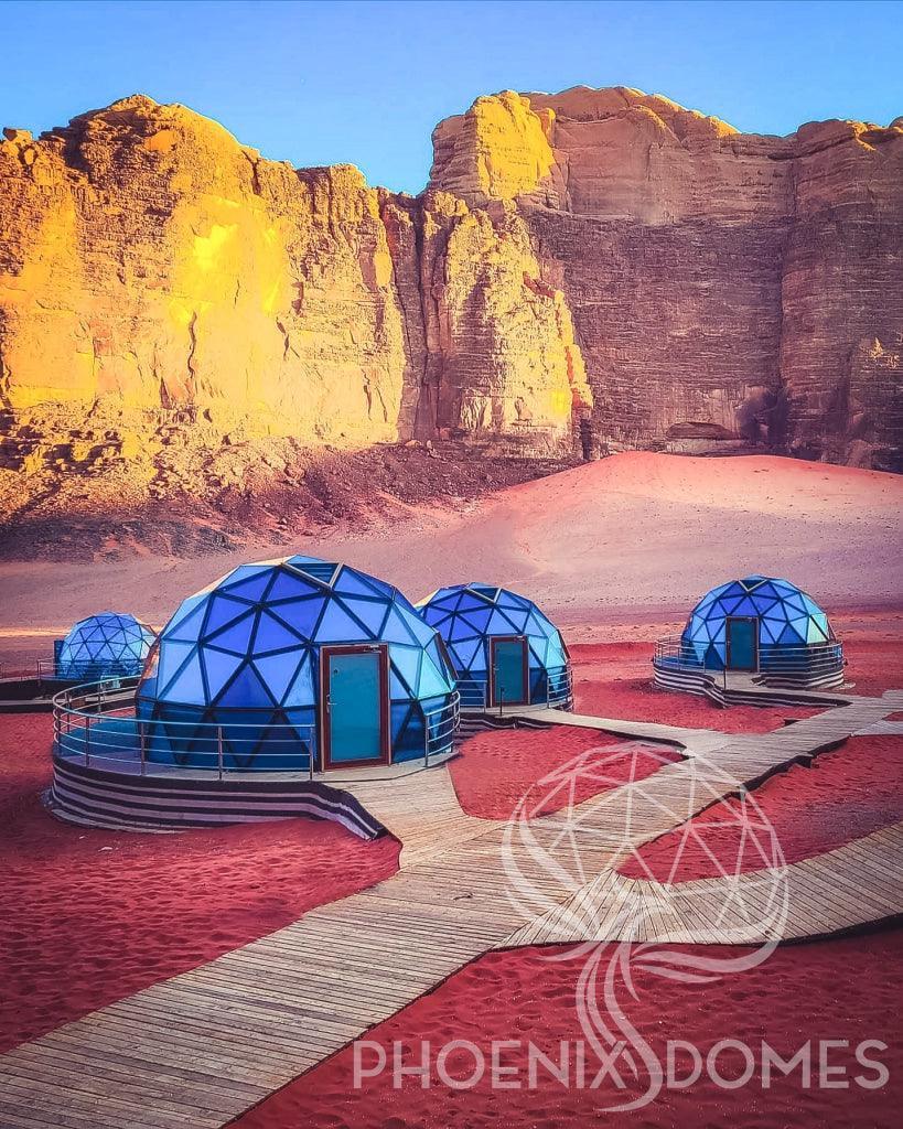 Phoenix Domes Glass Dome - Glass Panel Geodesic Dome - Green Vista Living