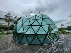 Phoenix Domes Glass Dome - Glass Panel Geodesic Dome - Green Vista Living
