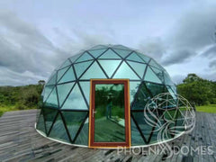 Phoenix Domes Glass Dome - Glass Panel Geodesic Dome - Green Vista Living