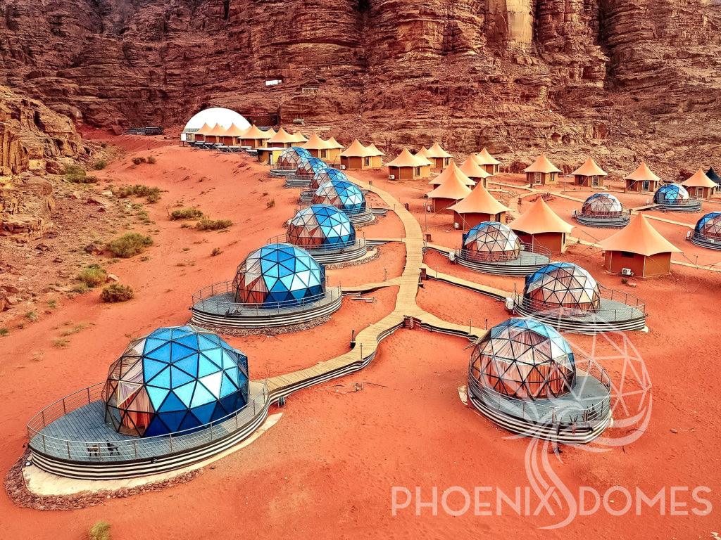 Phoenix Domes Glass Dome - Glass Panel Geodesic Dome - Green Vista Living