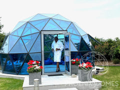 Phoenix Domes Glass Dome - Glass Panel Geodesic Dome - Green Vista Living