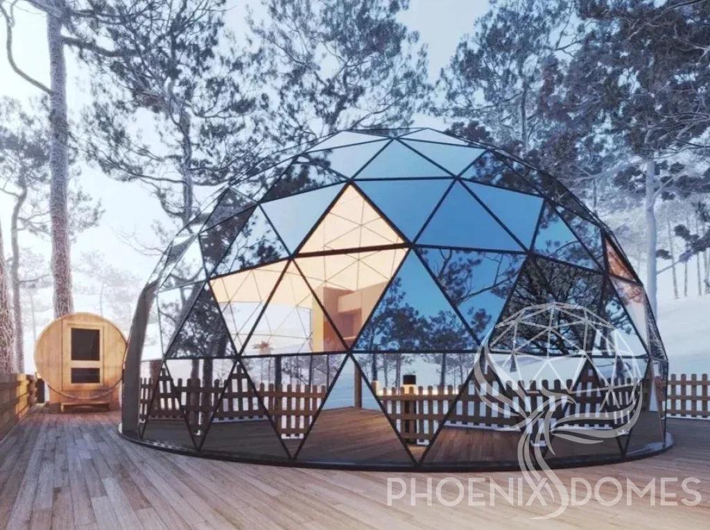 Phoenix Domes Glass Dome - Glass Panel Geodesic Dome - Green Vista Living