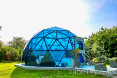 Phoenix Domes Glass Dome - Glass Panel Geodesic Dome - Green Vista Living
