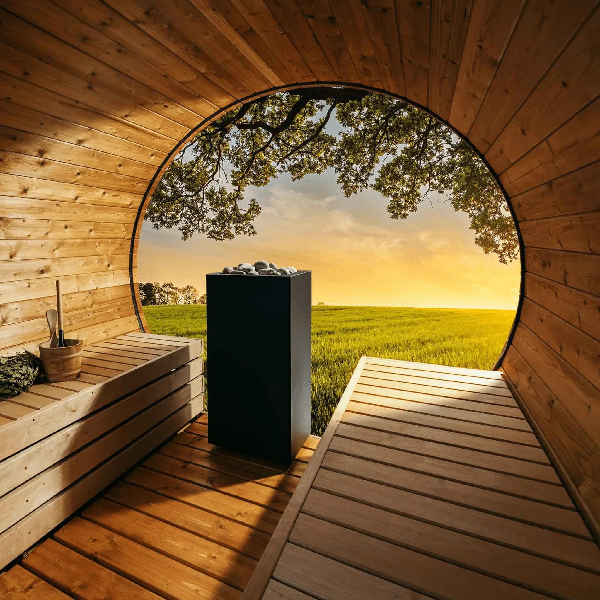 HUUM CORE Black Electric Sauna Heater - Green Vista Living