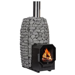 HUUM HIVE Flow LS 9.8kW Wood-Burning Sauna Stove w/ Firebox Extension - Green Vista Living