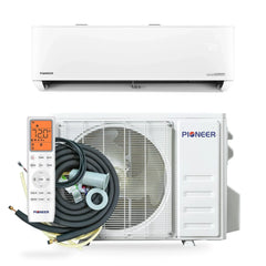 Pioneer® Quantum Hyperformance™ 24,000 BTU 22.5 SEER2 230V High-Wall Ductless Energy-Star Mini-Split Air Conditioner Inverter Hyper Heat Pump Full Set - Green Vista Living