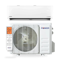 Pioneer® Quantum Hyperformance™ 18,000 BTU 23.5 SEER2 230V High-Wall Ductless Energy-Star Mini-Split Air Conditioner Inverter Hyper Heat Pump Full Set - Green Vista Living