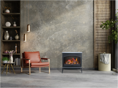 Amantii E70-NA Lynwood Series - 70 cm Freestand Electric Stove Featuring a Cast Iron Frame and a 10 Piece Birch Log Set - Green Vista Living
