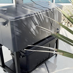 MirageVision Portable Outdoor TV Lift Cooler with 32" Outdoor TV - Green Vista Living