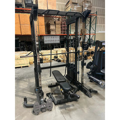 All-in-One Home Gym, Power Rack w/ Smith Machine & Functional Trainer w/ 2x - 220lb weight stacks (New) - Green Vista Living