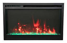 Amantii Traditional Extra slim 30 Inch Modern Smart Electric Fireplace - Green Vista Living