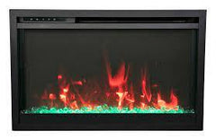 Amantii Traditional Extra slim 30 Inch Modern Smart Electric Fireplace - Green Vista Living
