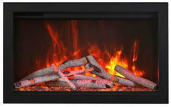 Amantii Traditional Extra slim 26 Inch Modern Smart Electric Fireplace - Green Vista Living