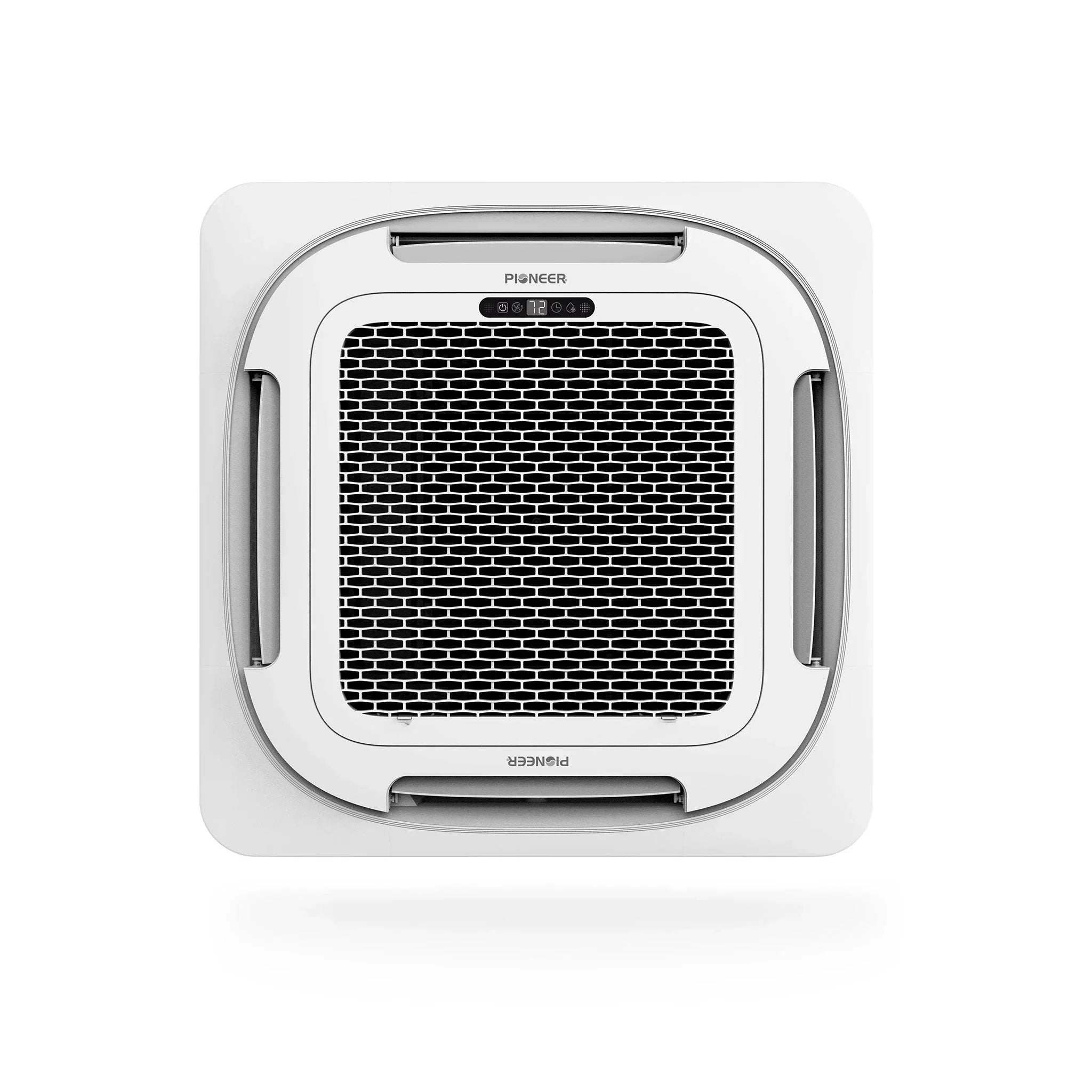 Pioneer® Quantum Ultra™ 23,000 BTU 22.5 SEER2 230V 8-Way Ceiling Cassette Ductless Mini-Split Air Conditioner Inverter Heat Pump Full Set - Green Vista Living