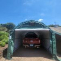 Rhino Shelter | 12’Wx 24’L x 10’H Instant Garage (Barn Style)