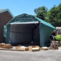 Rhino Shelter | 12’Wx 24’L x 10’H Instant Garage (Barn Style)