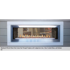 American Hearth Empire Boulevard See-Through 48" Direct Vent Gas Fireplace