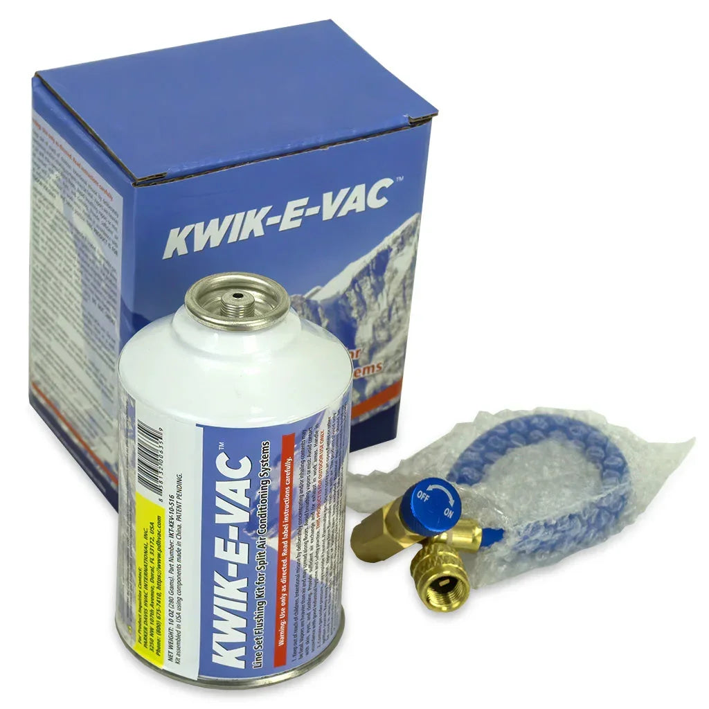 KWIK-E-VAC Line Set Flushing Kit Installation Simplifier for Mini Split Air Conditioning Systems - Green Vista Living