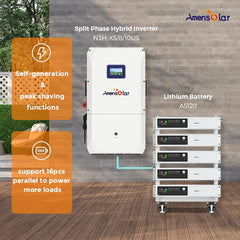 AmenSolar N3H-X10US 10KW Split Phase Hybrid Solar Inverter - Green Vista Living