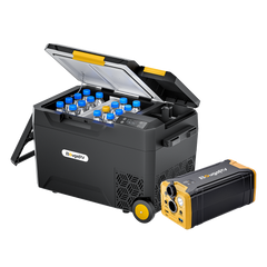 BougeRV CRX2 31QT Dual-Zone Portable Fridge with 277Wh Power Station