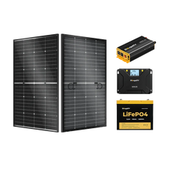 BougeRV 12V 200 Watt Rigid Solar System Kit - Green Vista Living