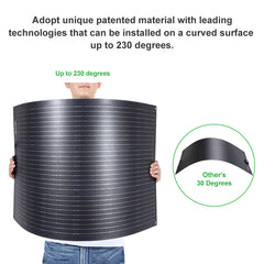 Lensun 200W Flexible Solar Panel, Advanced N-type solar cells 25% efficiency